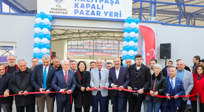 Mudanya Belediyesi kapalı pazar yeri açıldı