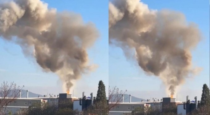 Bursa'da korkutan anlar... Gökyüzü kapkara oldu!