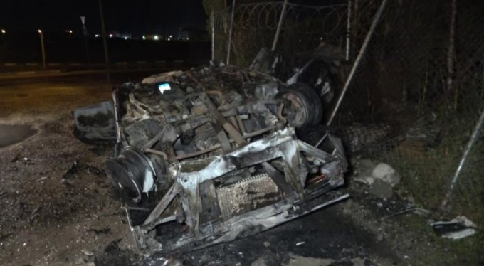 Bursa'da korkunç kaza! Takla attı, alev topuna döndü... Hurdaya dönen araçtan sağ çıkan sürücü kaçtı!