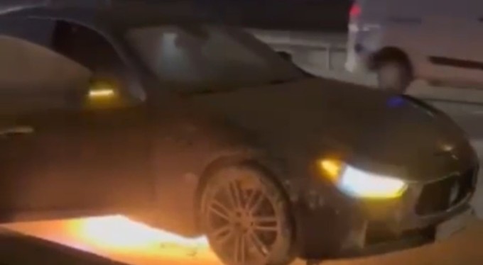 Bursa'da seyir halindeki otomobil alev alev yandı!