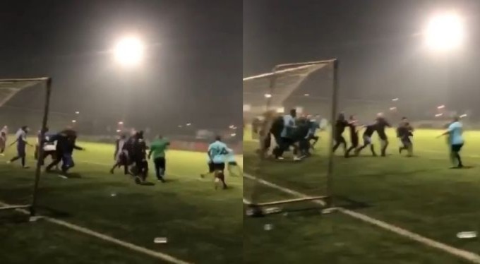 Bursa'da futbol turnuvası boks maçına döndü!