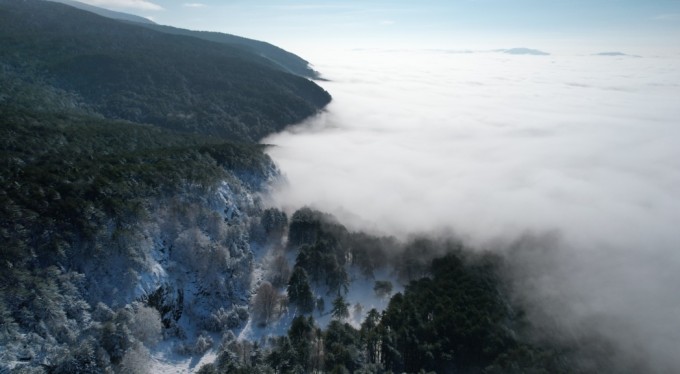 Uludağ'ın büyülü güzelliği görenleri hayran bıraktı!