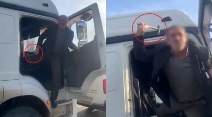 Bursa'da trafikte tartıştığı adama çekiçle saldırdı!