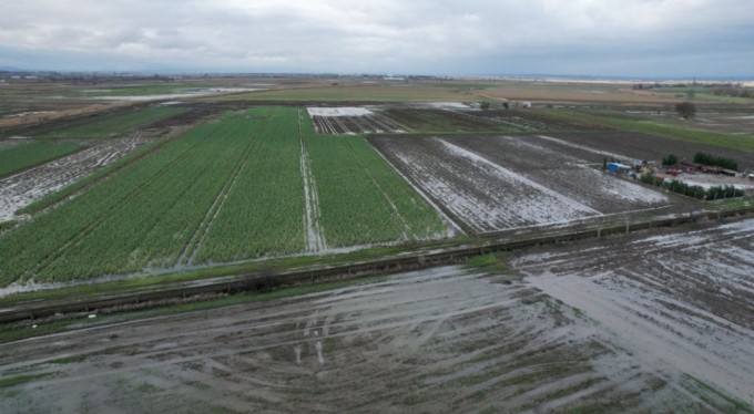 Karacabey Ovası sular altında kaldı