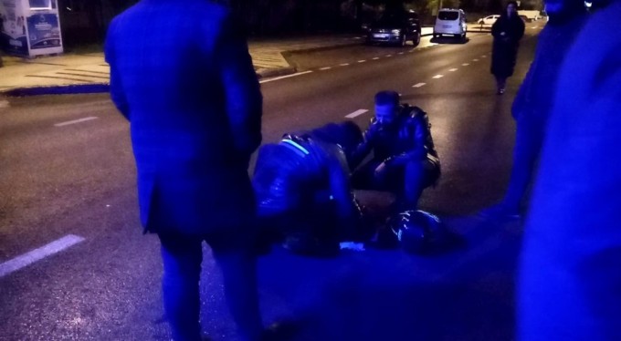 Bursa'da aracıyla yayaya çarpan kadın sürücü gözyaşlarını tutamadı