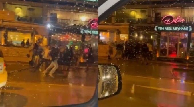 Bursa'da iki grup arasında tekme ve yumruklarlar konuştu!