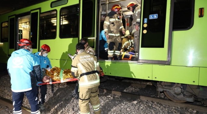 Raydan çıkan vagonda uluslararası tatbikat