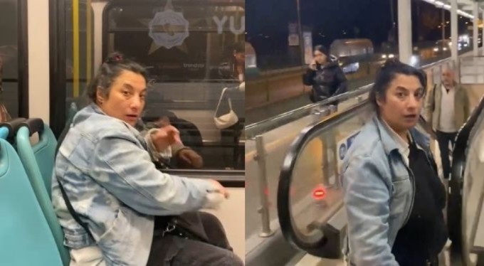 Bursa'da metroya alkollü bindi, vatandaşlara saldırdı!