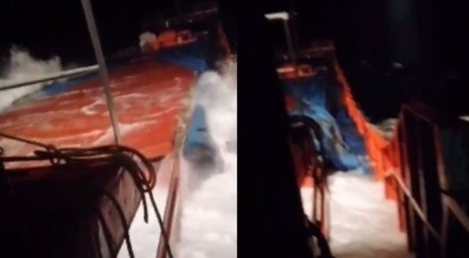 Gemide yaşadığı son anlarını kaydetti!