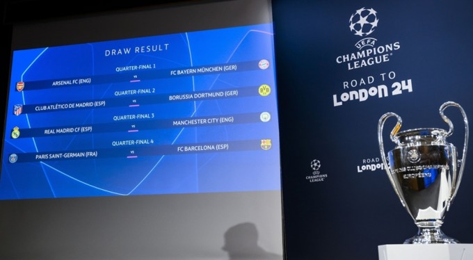 UEFA Şampiyonlar Ligi'nde çeyrek final ve yarı final eşleşmeleri belli oldu