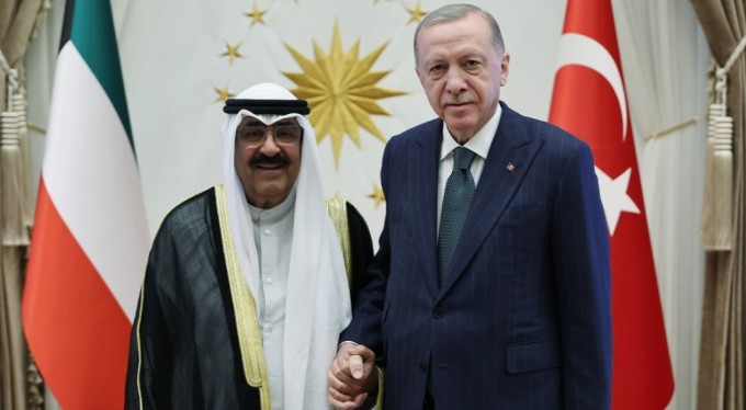 Cumhurbaşkanı Erdoğan, Kuveyt Emiri El Sabah ile bir araya geldi