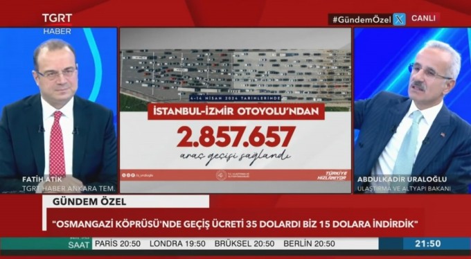 Ulaştırma ve Altyapı Bakanı Abdülkadir Uraloğlu'ndan Bursa'ya yeni otoyol müjdesi