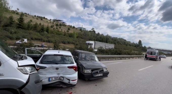 Bursa'da otobanda zincirleme kaza