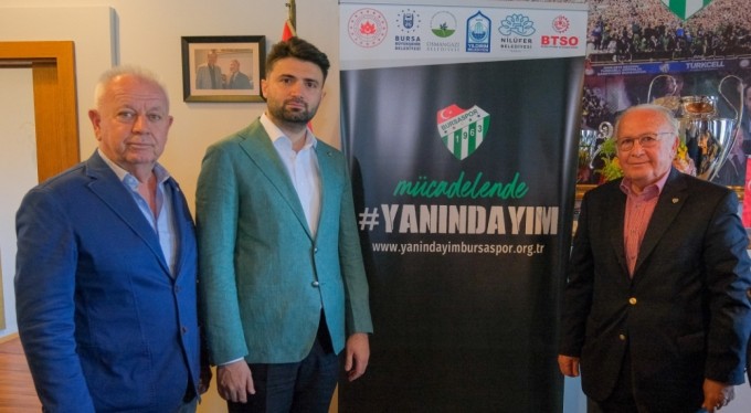 Bursaspor Kulübü'nde 'Yanındayım' kampanyası büyüyor