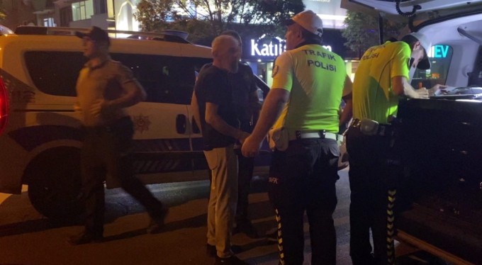 İnegöl'de polisin alkollü sürücüyle imtihanı