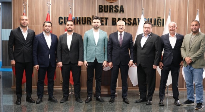 Bursaspor yönetimi Bursa Cumhuriyet Başsavcısı Ramazan Solmaz'ı ziyaret etti