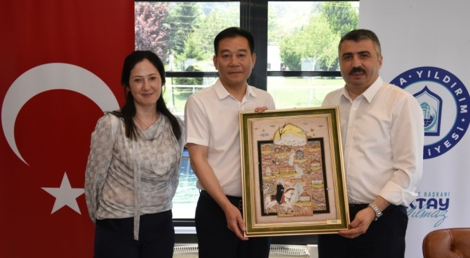 Başkan Yılmaz, Çin heyetini ağırladı