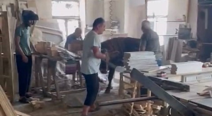 Bursa'da sahibinin elinden kaçan kurbanlık, sanayiyi birbirine kattı