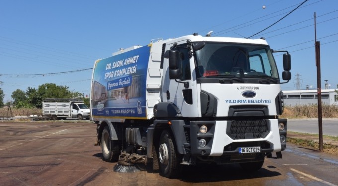 Yıldırım'da bayram sonrası yoğun temizlik