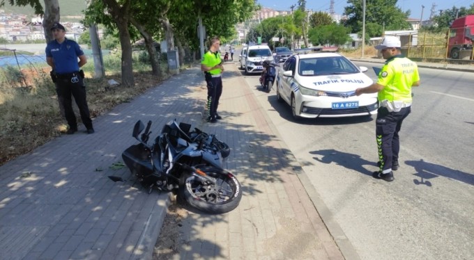 Motosiklet kazasında sürücü yaralandı