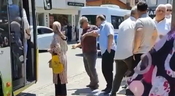 Bursa'da otobüste yolcu almama kavgası