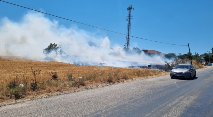 Bursa'da örtü yangını