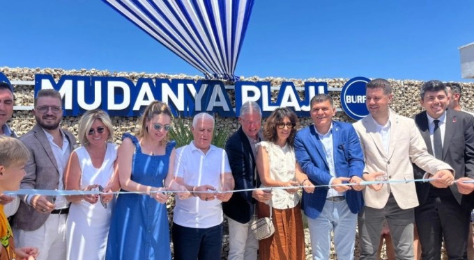 Mudanya Plajı hizmete açıldı