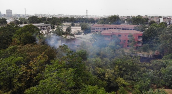 Bursa'nın göbeğinde korkutan yangın