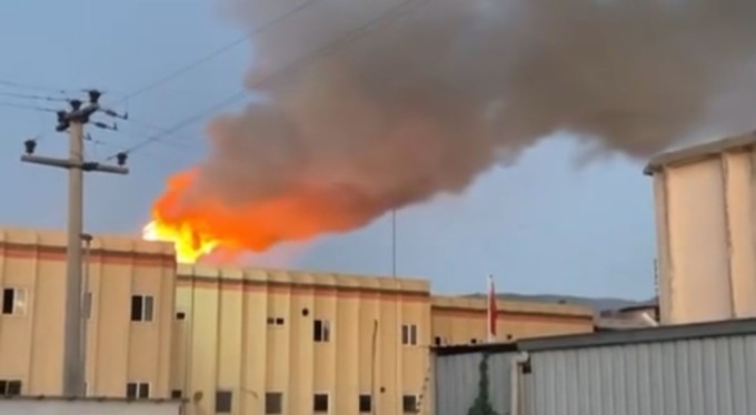 Bursa'da tekstil fabrikasında yangın