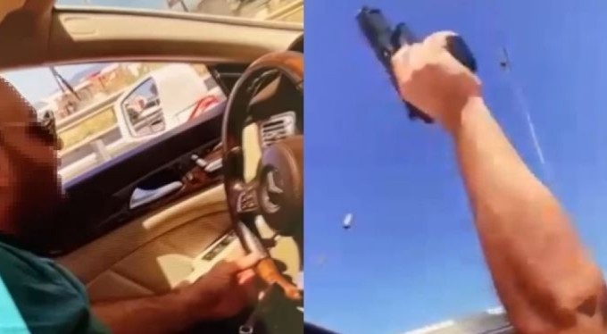 Bursa'da otomatik tabanca ile havaya defalarca ateş açtı