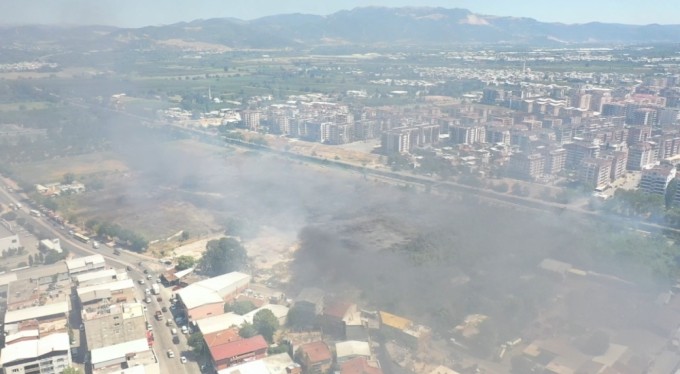 Bursa'da otluk alanda çıkan yangın kontrol altına alındı