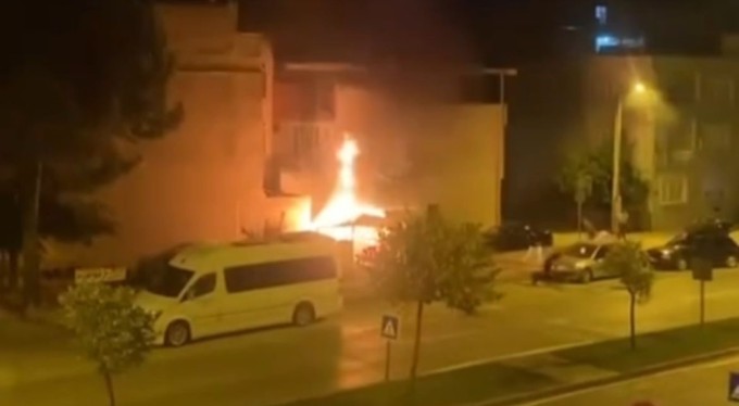 Bursa'da tostçu alevlere teslim oldu