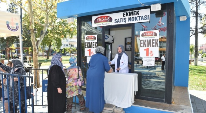 Bursa'daki o ilçede ekmek 1 TL'den satılmaya başlandı