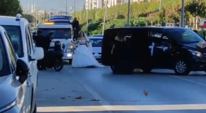 Bursa'da düğün konvoyu terörü polisi harekete geçirdi, sürücülere ceza yağdı