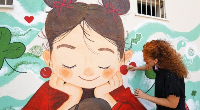 Osmangazi'nin duvarlarında sanat var