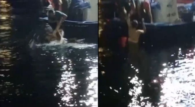 Bursa'da denize giren alkollü adamı balıkçılar kurtardı