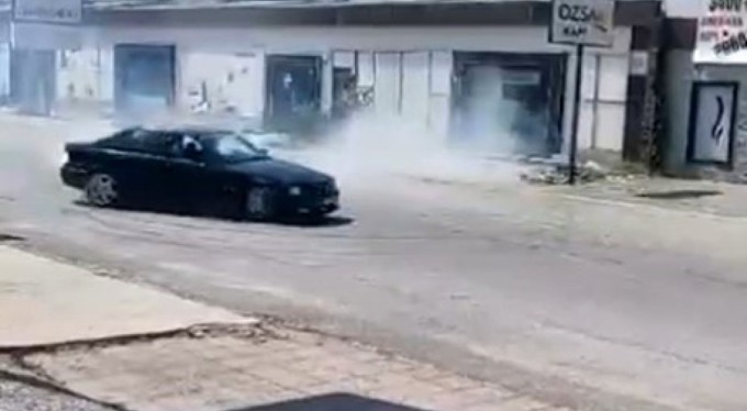 Bursa'da bu driftin bedeli ağır oldu