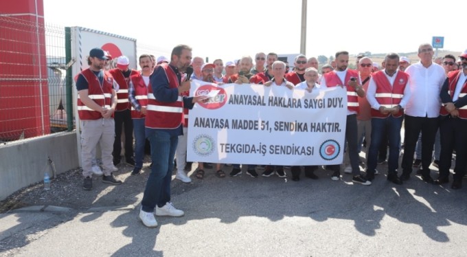 Eker Süt Fabrikası'nda eylem