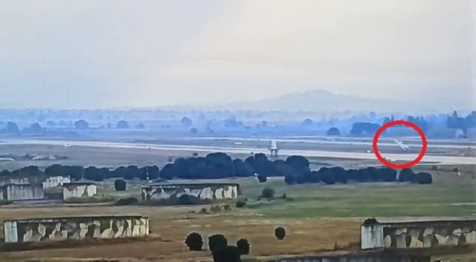 İşte Bursa'da yaşanan uçak kazasını görüntüsü