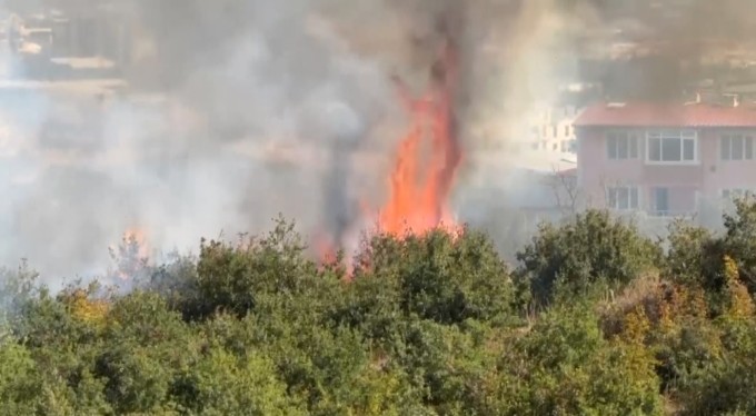 Bursa'da çocukların torpille eğlencesi yangına neden oldu