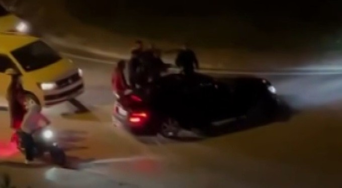 Drift atan magandalara mahalle sakinleri dur dedi