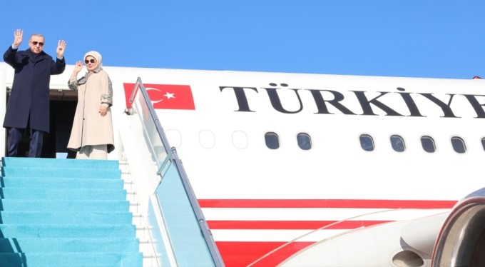 Cumhurbaşkanı Erdoğan BRICS Zirvesi için Rusya'ya gitti