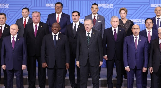 Cumhurbaşkanı Erdoğan, BRICS Liderler Zirvesi'nde aile fotoğrafı çekimine katıldı