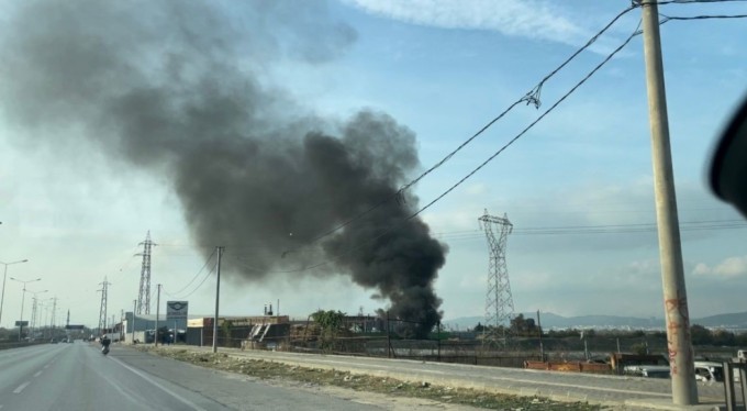Bursa'nın havasını böyle katlediyorlar...Çocuklar yangını seyrettiler