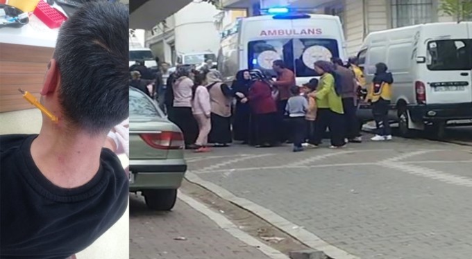 Park yeri kavgası esnasında boynuna tornavida saplandı