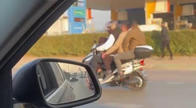 Tehlikeli yolculuk kamerada