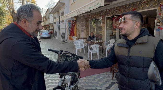 Bursa'da Ipone ile motosikletini takas etti