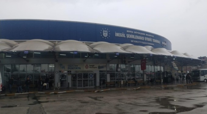 İnegöl otobüs terminalinde bıçaklı saldırı