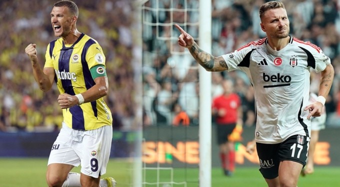 Fenerbahçe'de Dzeko, Beşiktaş'ta Immobile ön planda