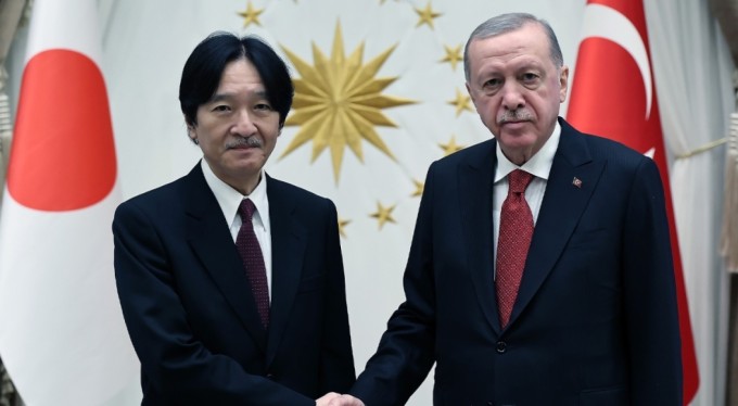 Cumhurbaşkanı Erdoğan, Japonya Veliaht Prensi Fumihito'yu kabul etti
